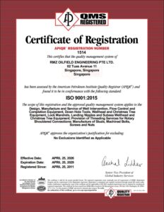 Certificate ISO